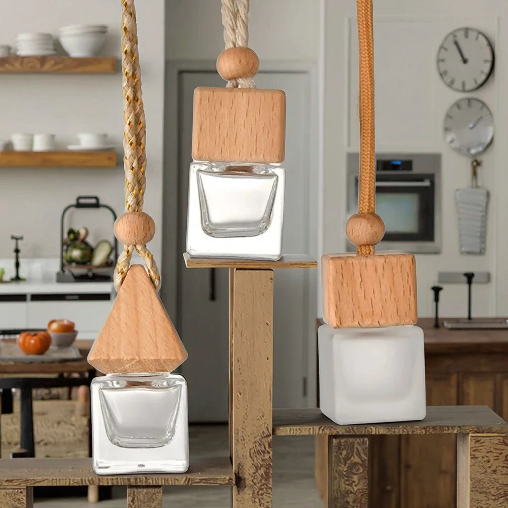 Di lusso 4ml 6ml 10ml diffusore profumo bottiglia 10ml profumo auto appeso bottiglie di vetro aromaterapia auto diffusore bottiglia