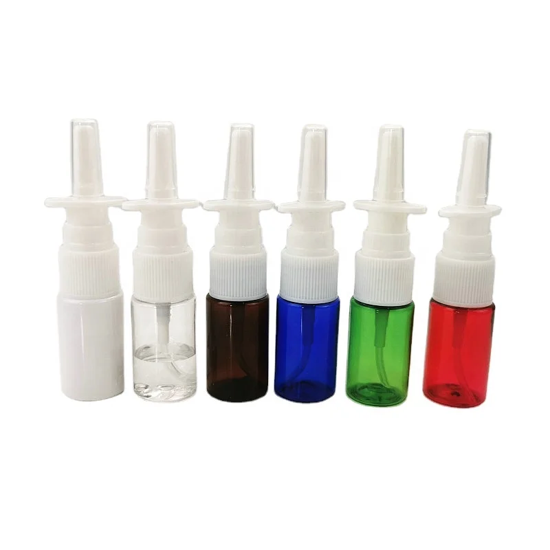 Flaconi Spray Vuoti in Plastica Nera e Bianca da 5ml 10ml 15ml 20ml 30ml 50ml 60ml per Uso Orale Gola e Naso per Confezionamento Farmaceutico