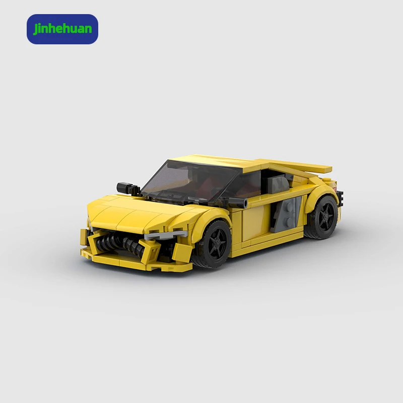 Creative mattoncini giocattoli assemblati Abs Mini modello di macchinine in plastica Moc piccoli set di mattoncini da costruzione per ragazzi