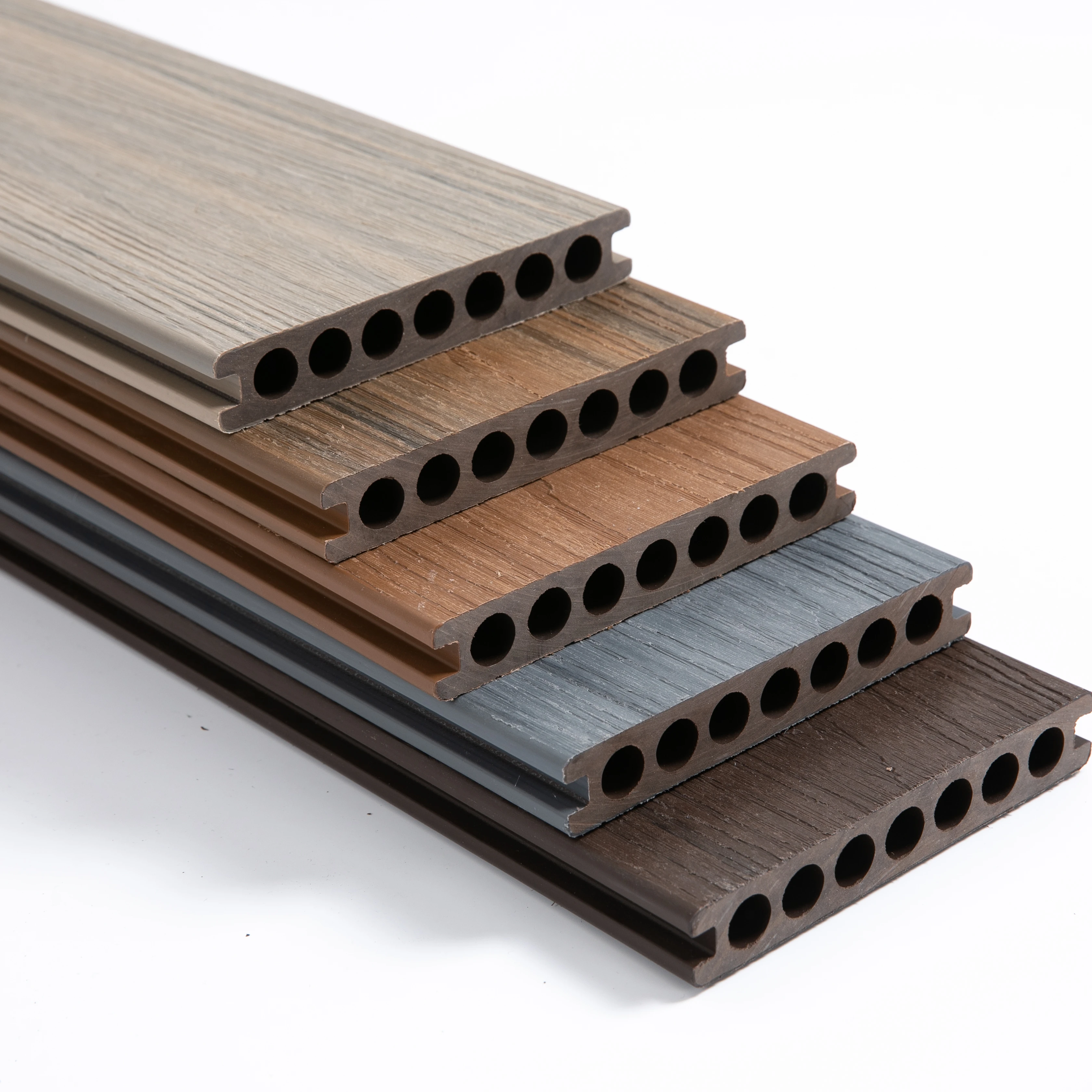 Commercio all'ingrosso della fabbrica moderno stile europeo esterno WPC coperta pavimenti in legno Teak plastica composito balcone terrazza prezzo all'ingrosso