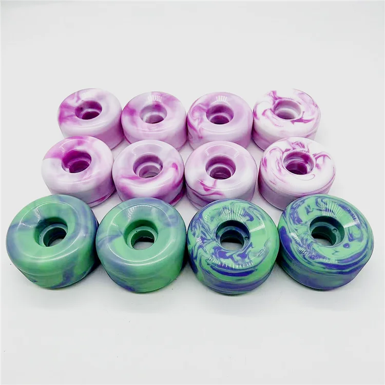 Nuove Ruote per Skateboard in Poliuretano 54-56 mm Colore Sfumato 55 D 101 A con Design Personalizzato
