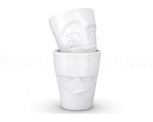 TV Tasse Becher Set 27 grummelig und verschmitzt weiß Image