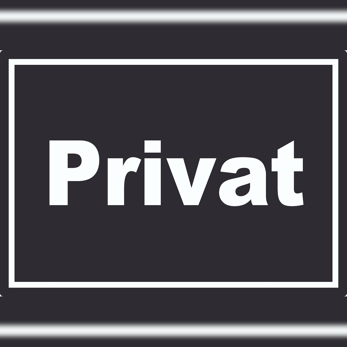 HB-Druck Privat Aufkleber weiß-schwarz A1 (594x841mm) Image