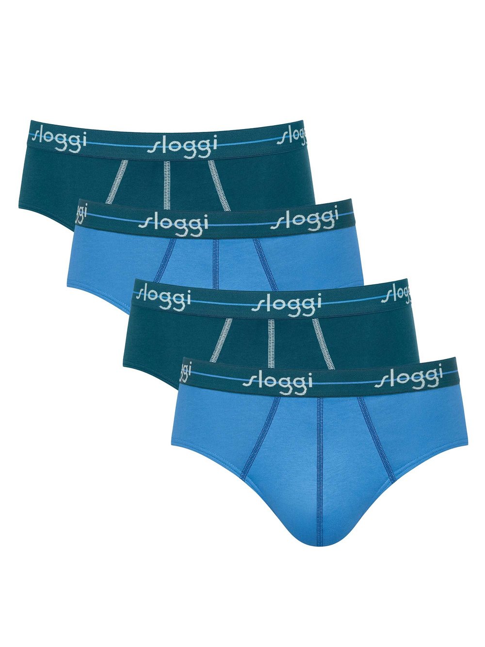 sloggi Slip 4er Pack Herren blau, L Image