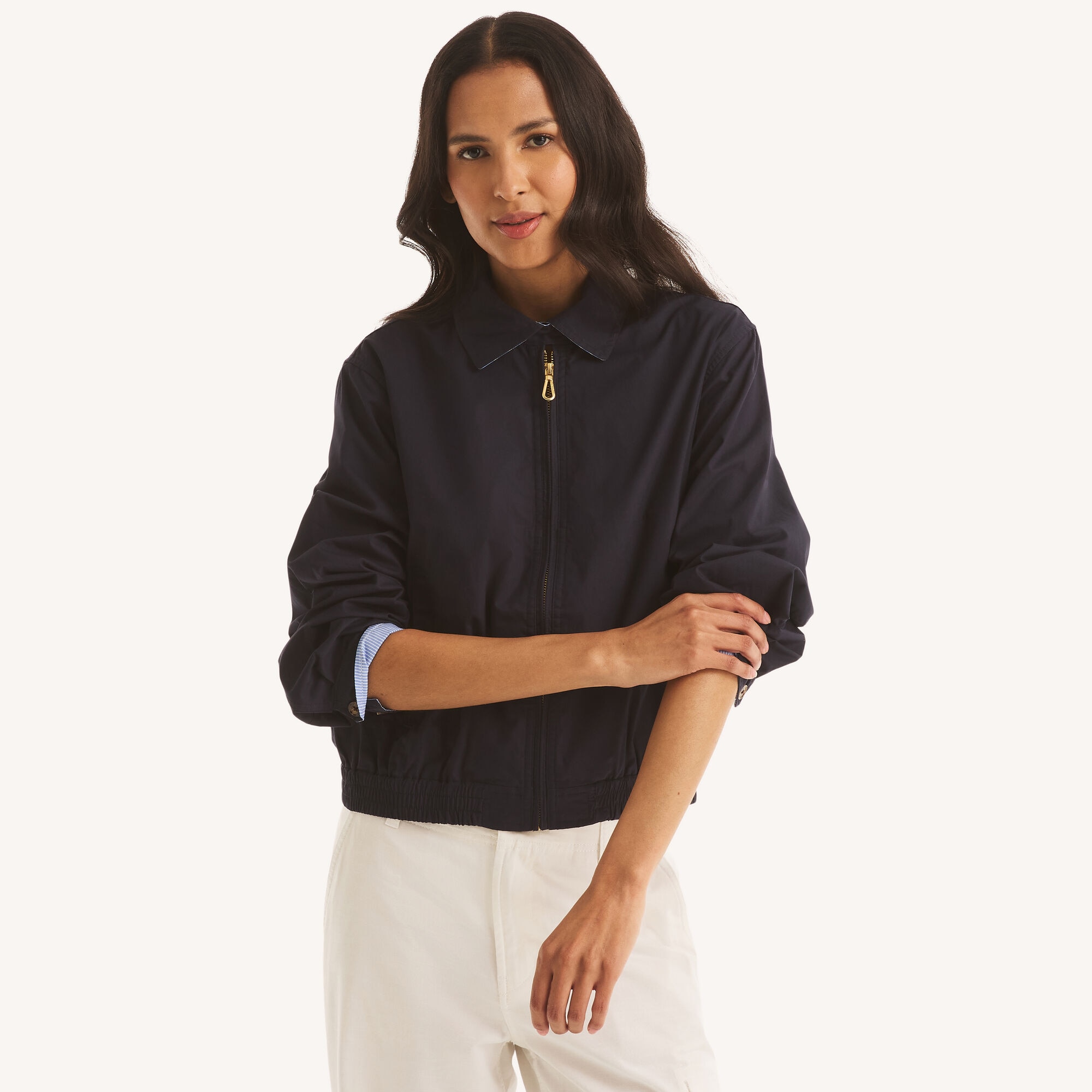 Nautica Women's Full-Zip Jacket 401 (Navy), M