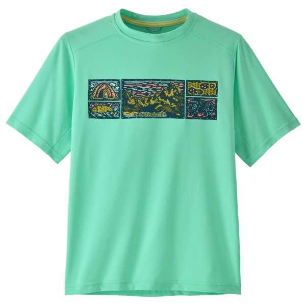 Patagonia - Kid's Cap SW T-Shirt - Funktionsshirt Gr M türkis