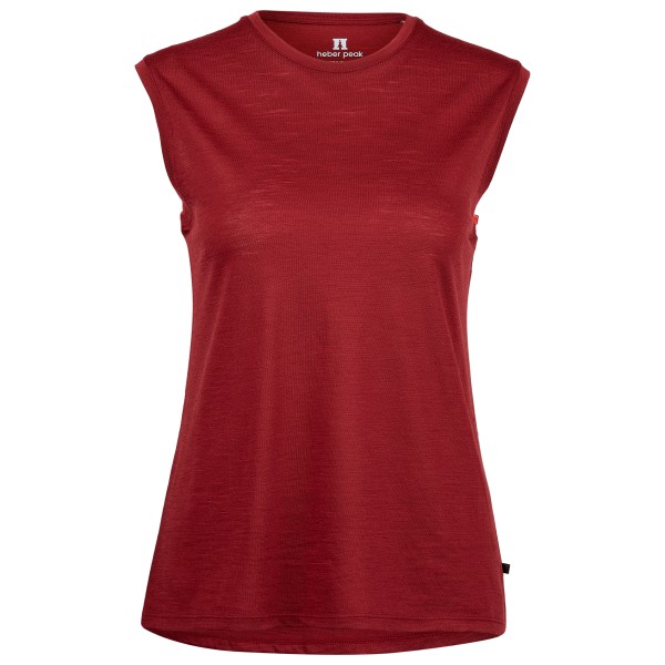 Heber Peak - Women's MerinoMix150 PineconeHe. Loose Tank - Merinoshirt Gr XL rot