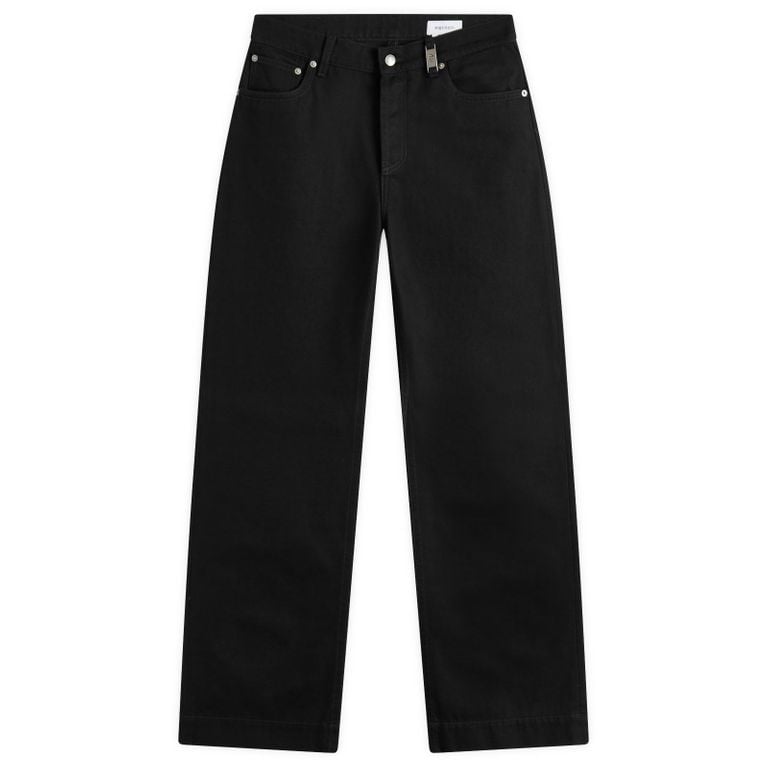 Wide Leg Jeans - Black - Alexander McQueen Jeans