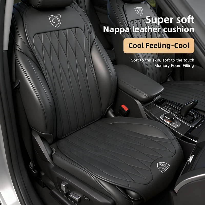 Housse de siège avant et arrière de voiture Peugeot, coussin de protection antidérapant pour Peugeot 206 307 308 3008 207 208 407 408 508 2008 5008 301