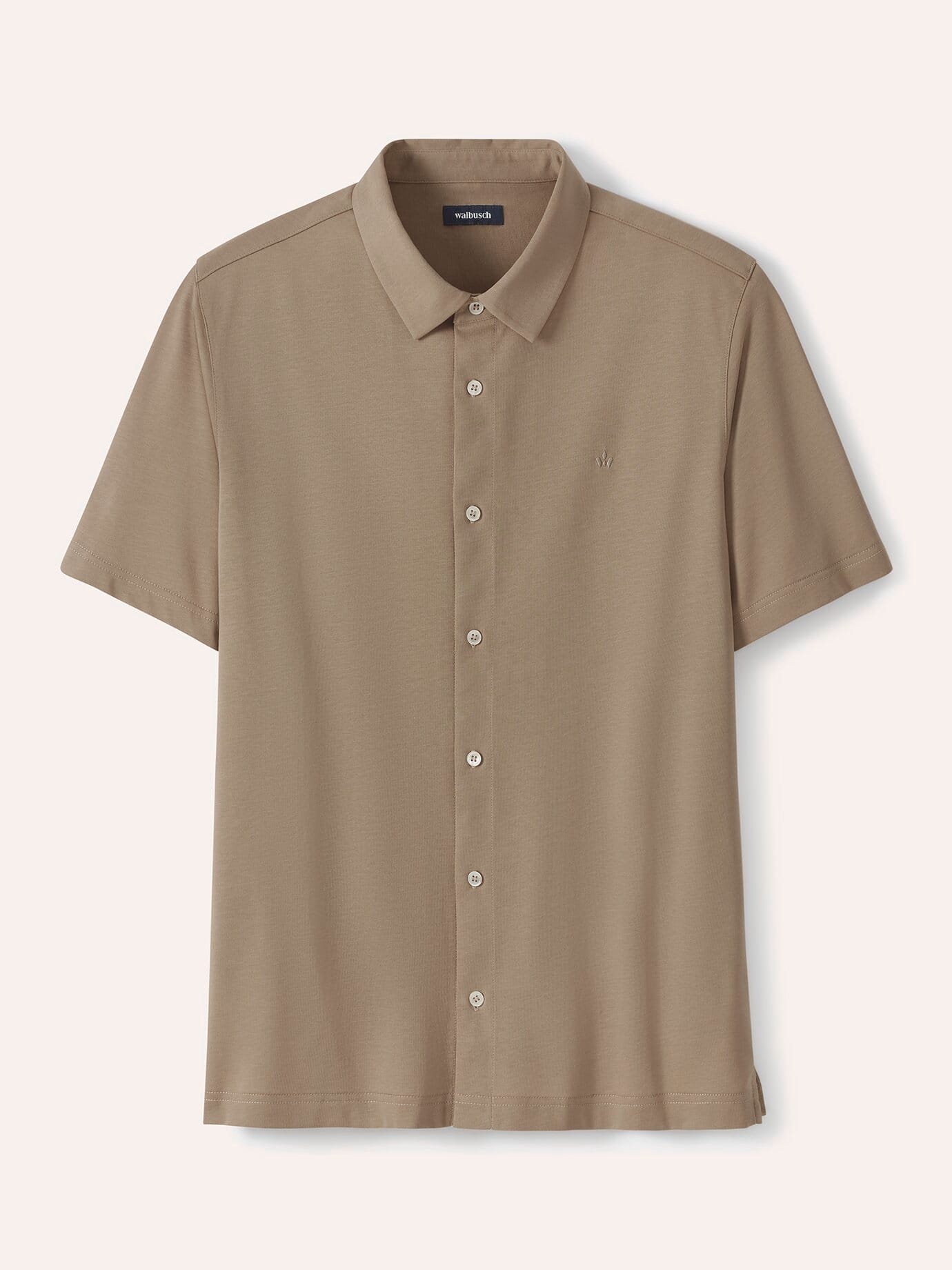 Walbusch Herren Shirtpolo Beige