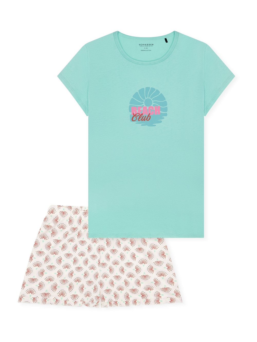 Schiesser Pyjama Mädchen petrol, 140 Image