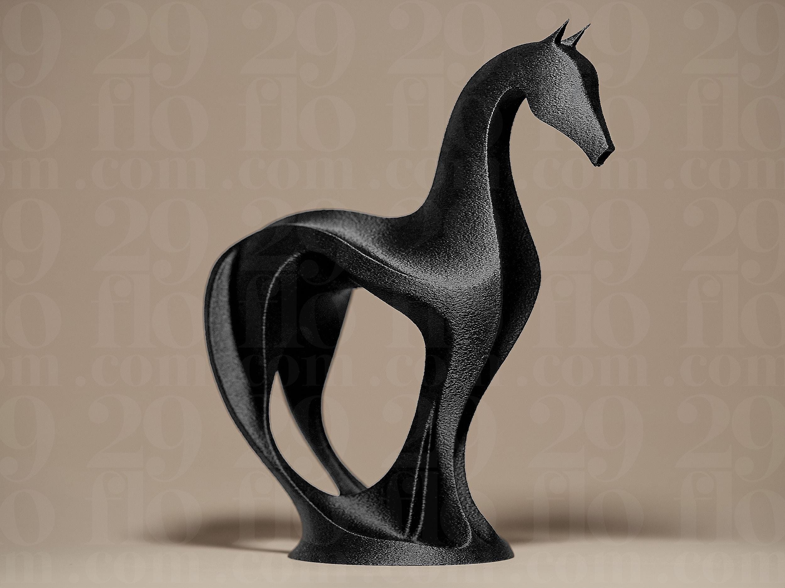Statuetta di cavallo moderna | Scultura di cavallo astratta | Elegante decorazione dal design moderno