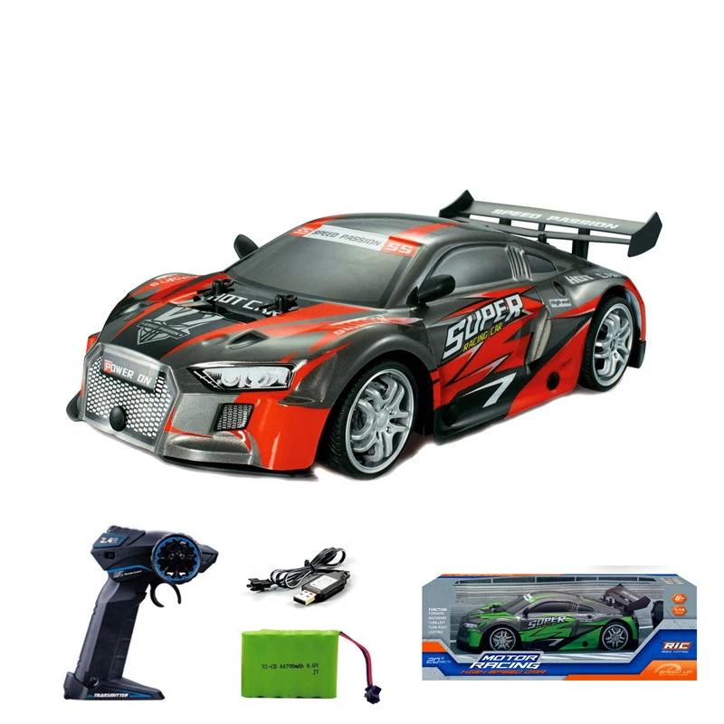 1/14 RC Hochgeschwindigkeits-Stunt-Drift-Auto 4WD Ferngesteuertes Rennfahrzeug PVC Drahtlose Autos Mit Licht Outdoor-Kinderspielzeug Jungen-Geschenke Image