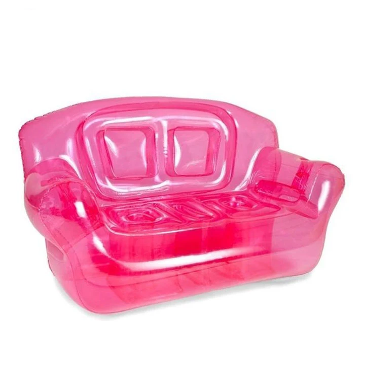 Maßgeschneiderte aufblasbare 2-Personen-Couch aus transparentem PVC, aufblasbares Sofa, Stuhl, Ecksofa, Sessel, Luftsofa