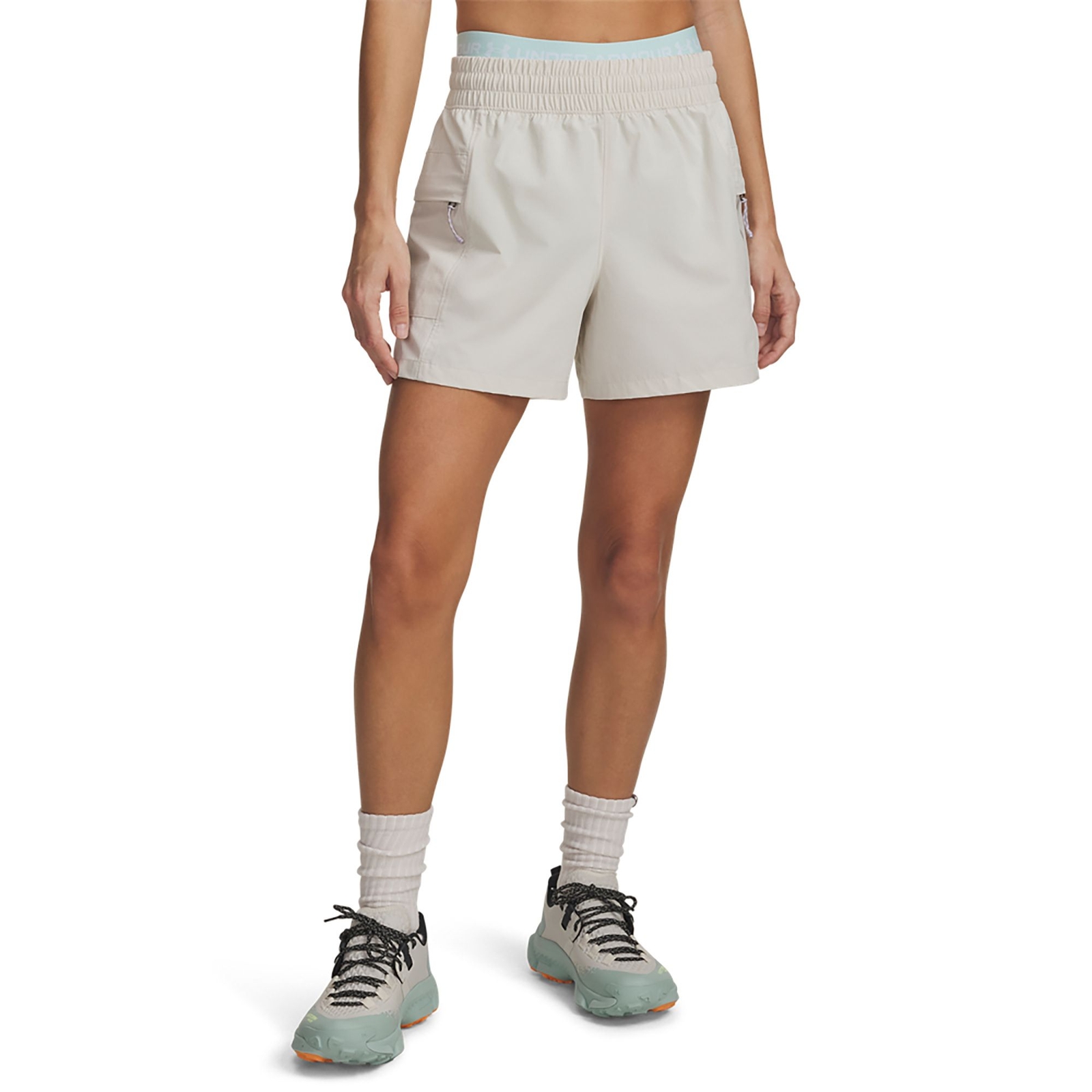 Under Armour Women's Explor Hike Tech Short (Size XXL) Summit White/Summit White, Nylon