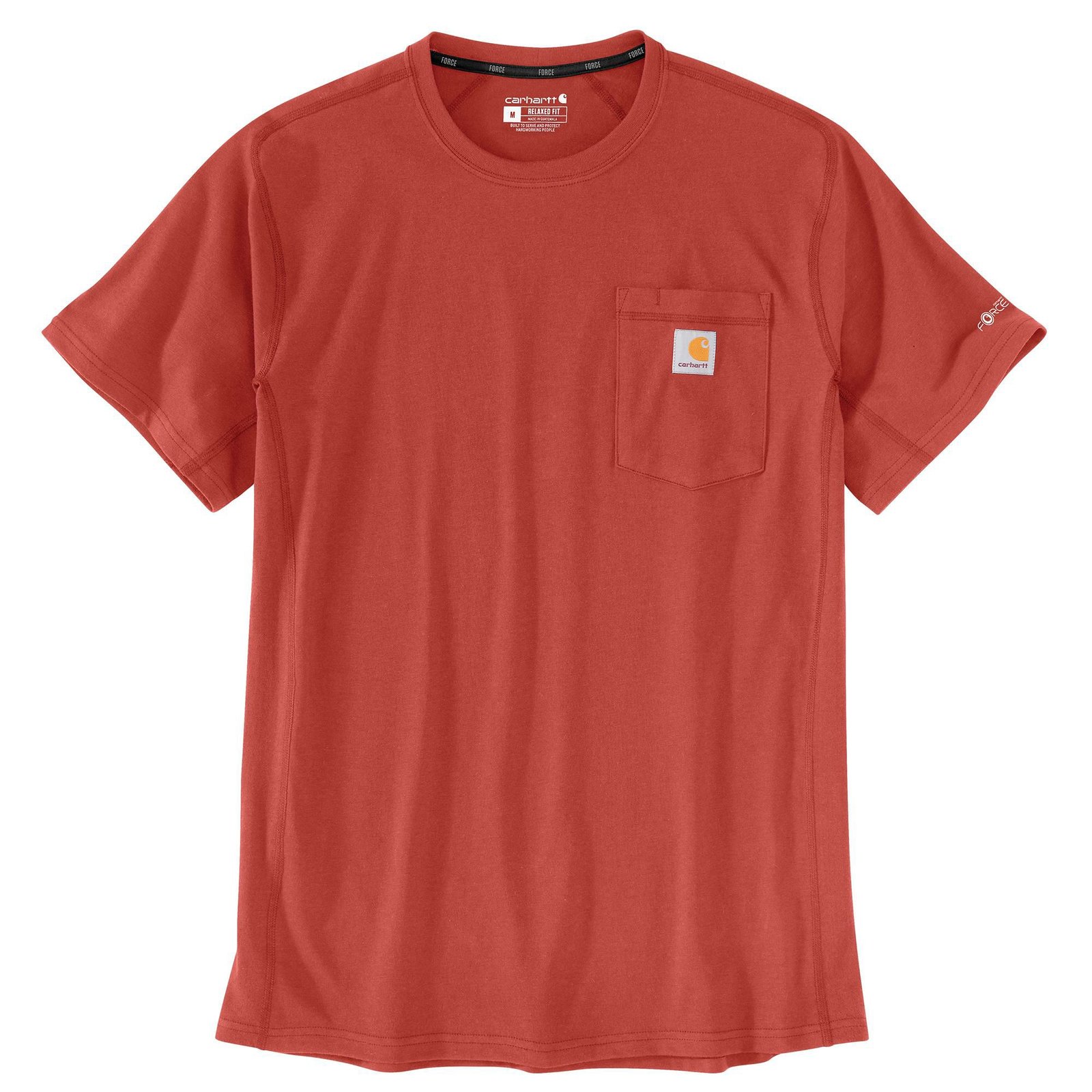Carhartt Men's Force Relaxed T-Shirt (Size XXXXL) Atomic Red, Poly + Cotton