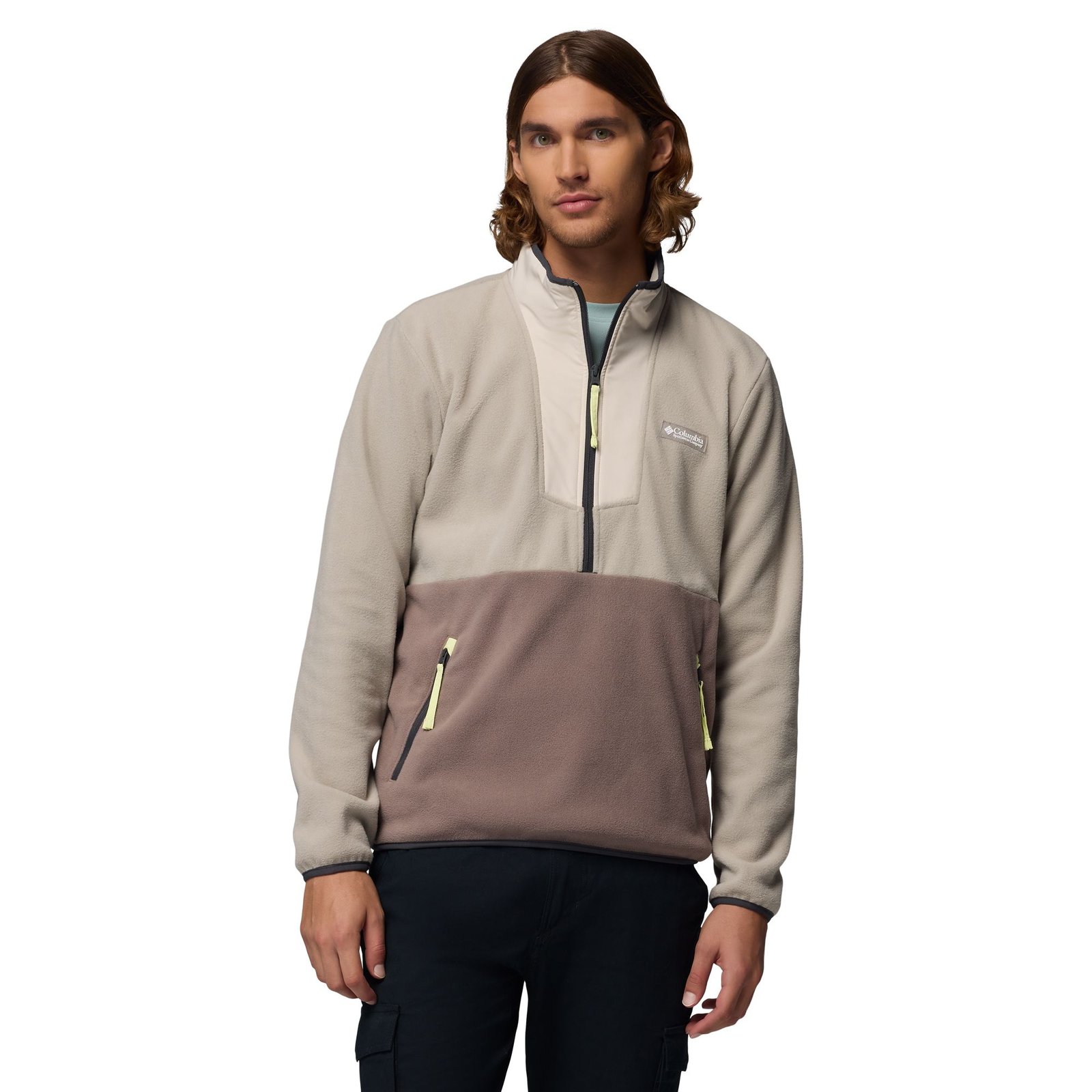 Columbia Men's Sequoia Grove Half-Zip Fleece (Size 2X) Flint Grey, Fleece,Polyester