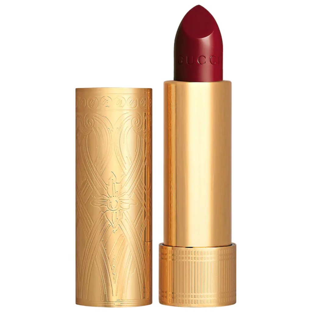 Gucci Makeup | Gucci Long Lasting Satin Lipstick 506 Louisa Red - Cherry Red Satin | Color: Pink/Red | Size: Os