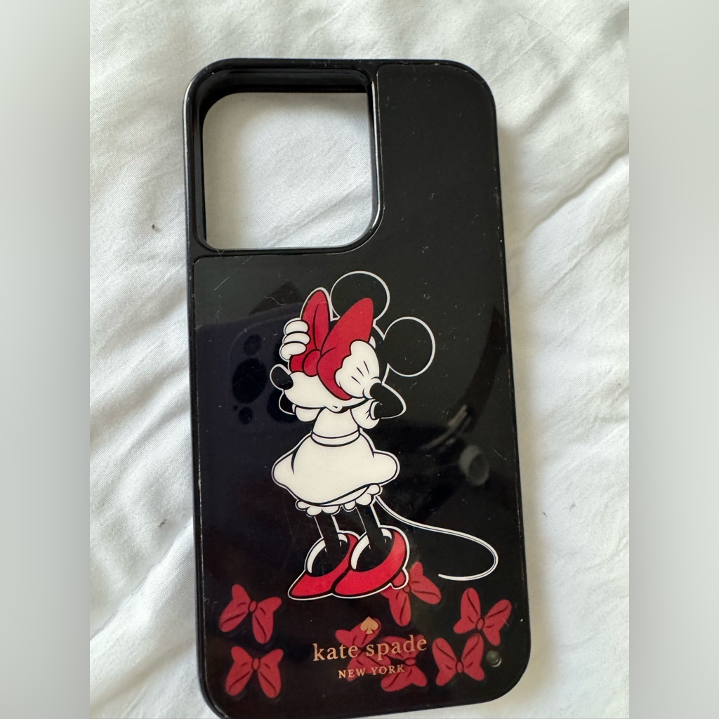 Kate Spade Cell Phones & Accessories | Kate Spade Black And Red Minnie Mouse Phone Case | Color: Black | Size: Iphone 13 Pro. Doesn’t Fit Pro Max