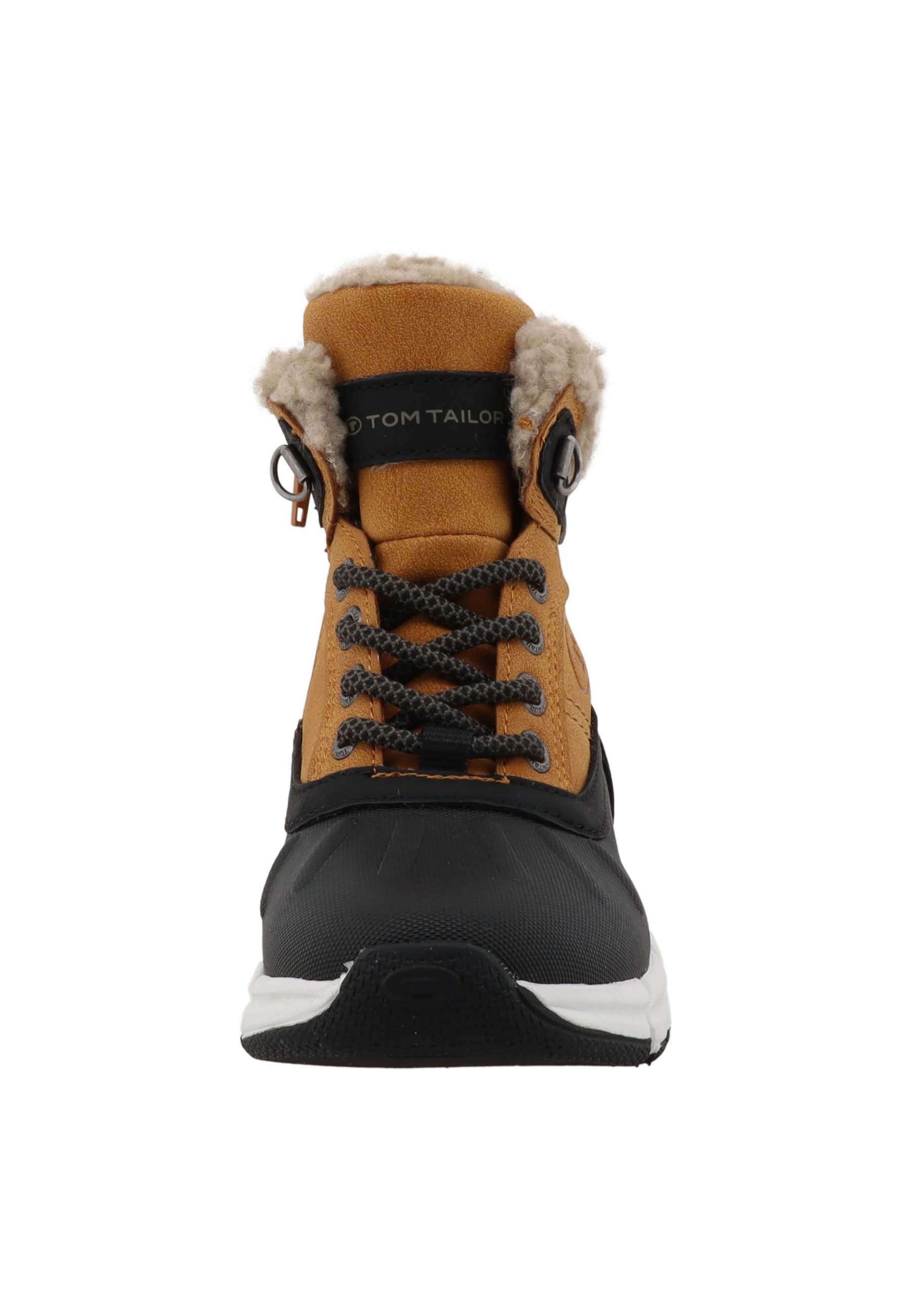 Stiefel TOM TAILOR "Tom Tailor Winter Boots", Mädchen, Gr. 26, schwarz, camel, unifarben, Schuhe Stiefel