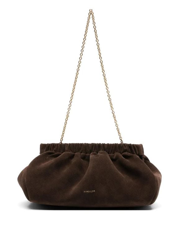 Miami Suede Clutch Bag - Brown - DeMellier London Shoulder Bags