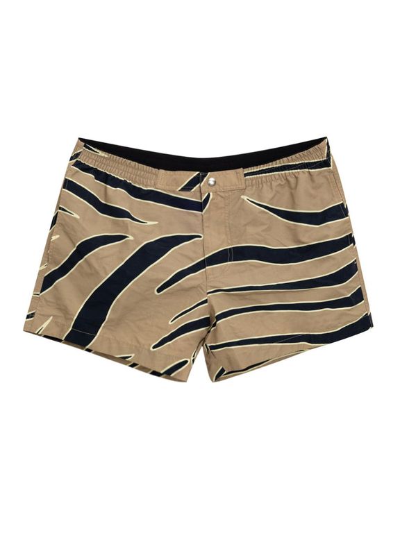 Boxer Sea With Animal Print - Black - Bottega Veneta Underwear