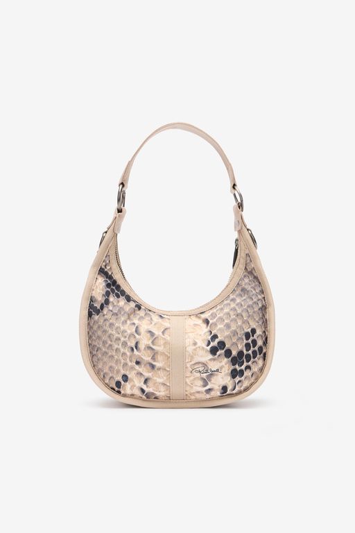 Small Bologna Bag With Print - White - Roberto Cavalli Shoulder Bags