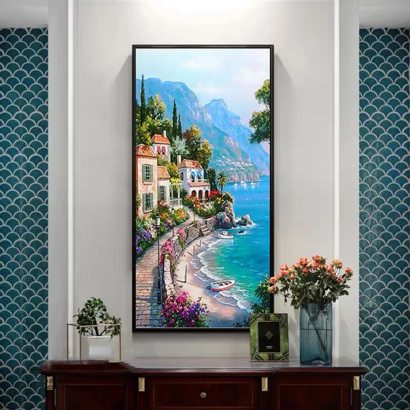 Moderne klassische schöne Meer Landschaft Poster und Drucke Leinwand Malerei Druck Wand Kunst für Wohnzimmer Home Decor (kein Rahmen)