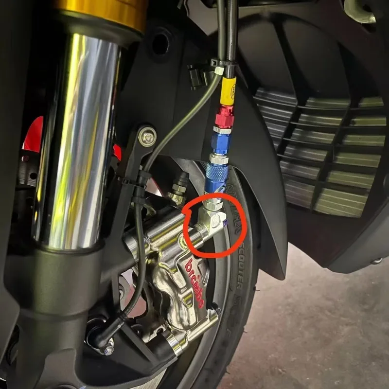 Popu für Motorradbremse AN-3 AN3 für Honda Suzuki Zubehör Leitungsschlauch Flüssigkeit Aluminium Image