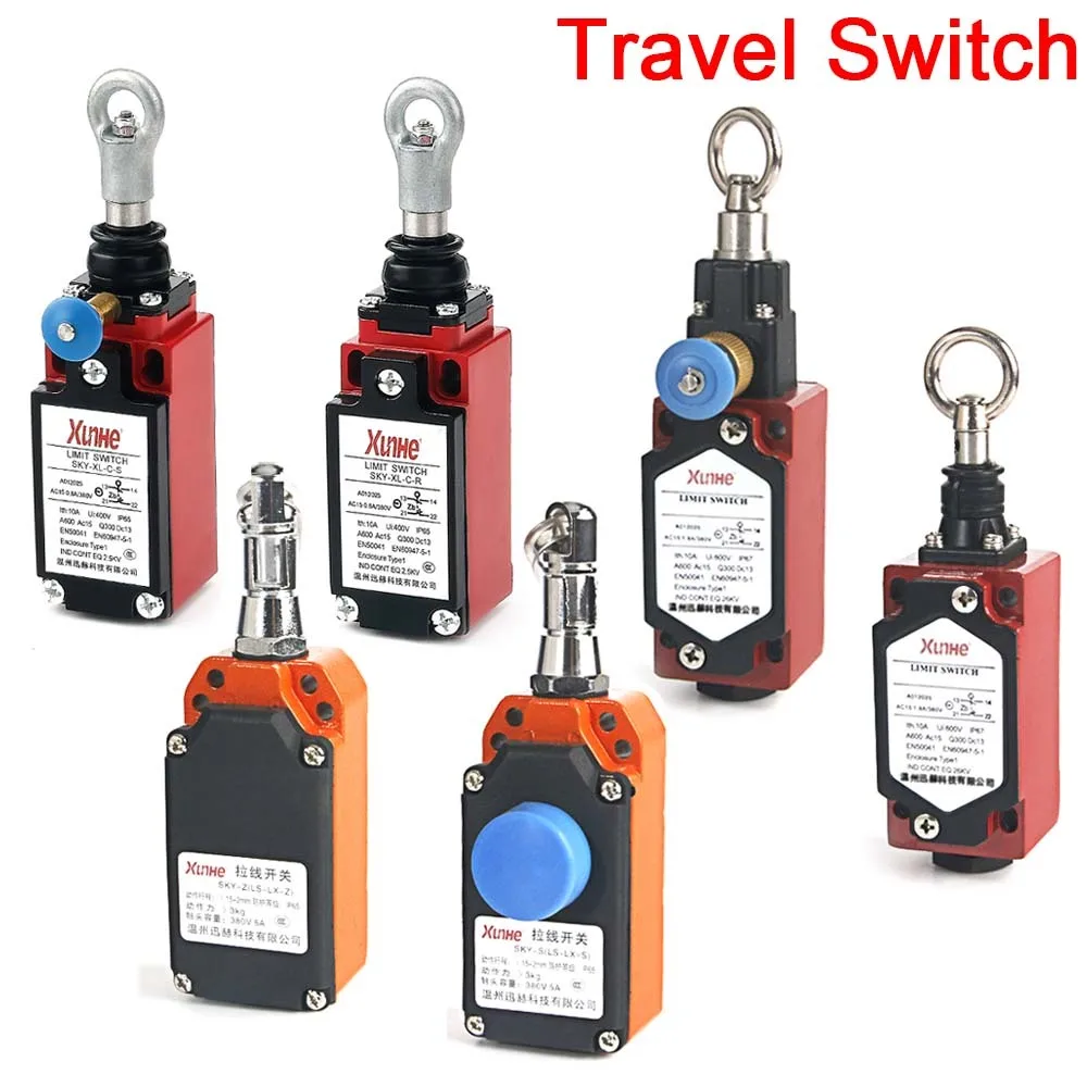 LS-LX-S Zugdrahtschalter Fahrschalter LS-LX-Z HFSKY-S Sicherheits-Not-Aus-Schalter SKY-XL-C-S SKY-XL-C Zugschnur-Aus-Schalter Image