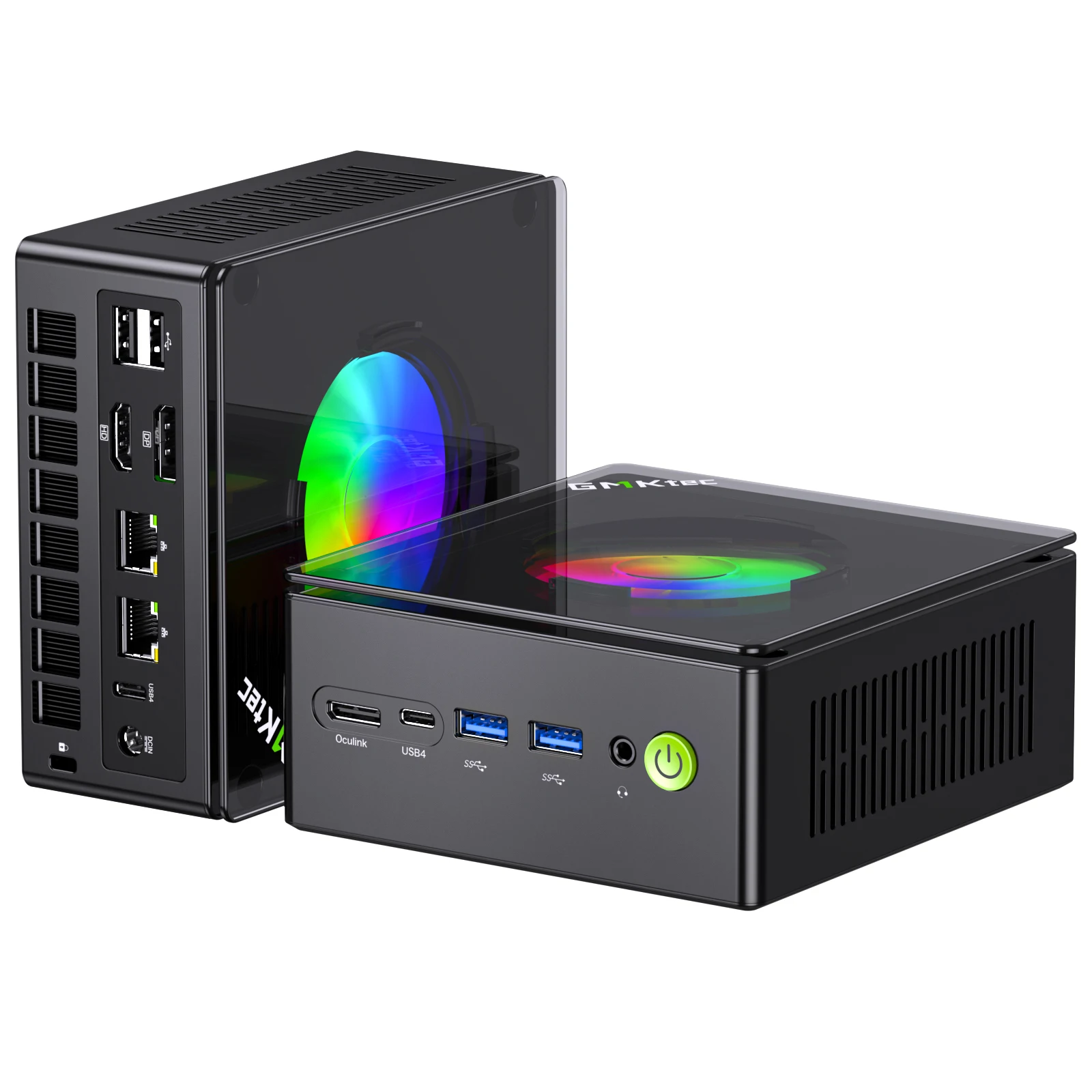 GMKtec Nucbox K11 Gaming Mini PC AMD Ry-zen 9 8945HS OCuLink 2x DDR5 2x PCIe RGB Desktop Tragbarer Computer Windows 11 WiFi6 Image