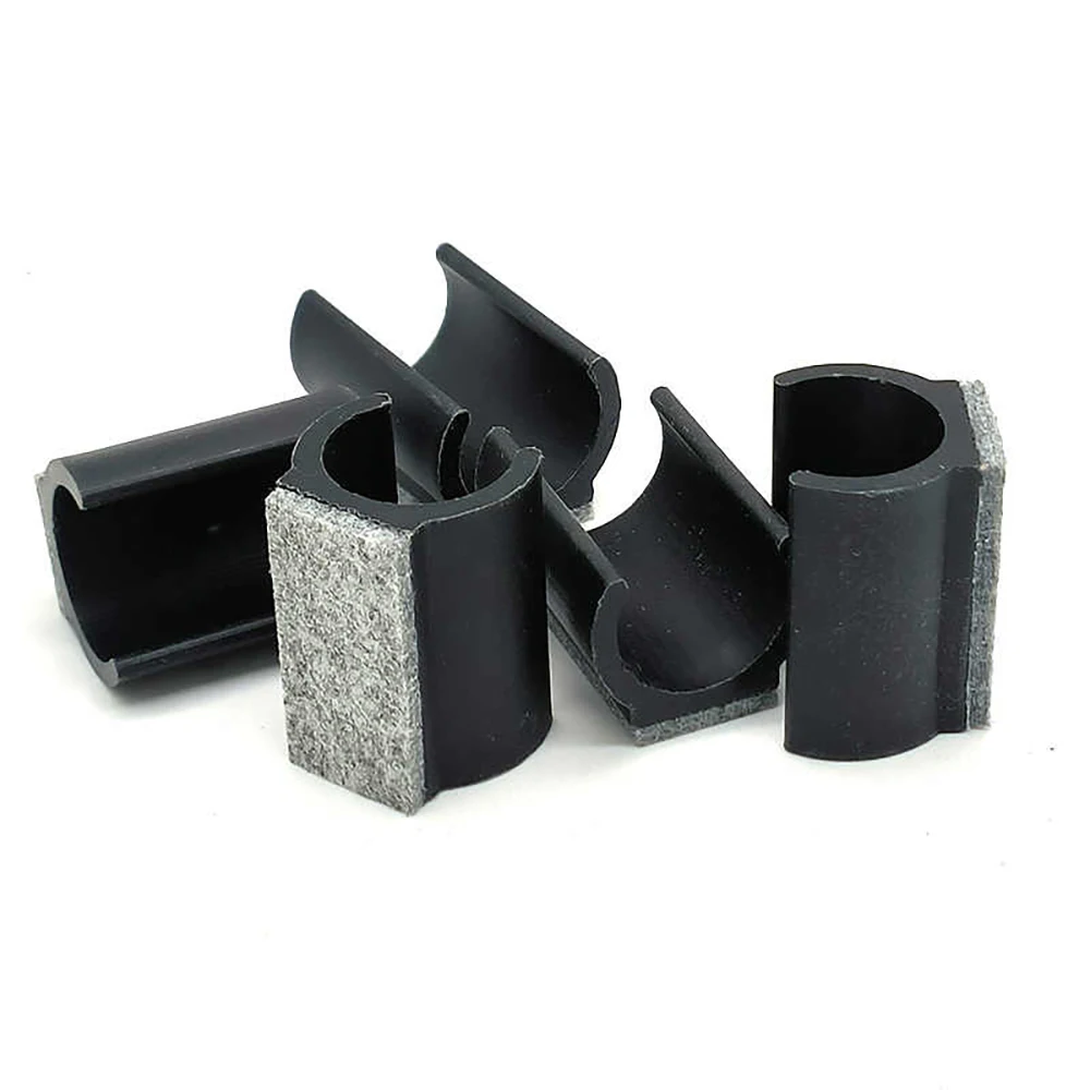 Filz Gummi Möbel Fuß Pads Tisch Bein Abdeckungen Stuhl Pads Anti Slip U-förmige Rohr Klemmen Boden Schutz Abdeckungen Rohr kappen