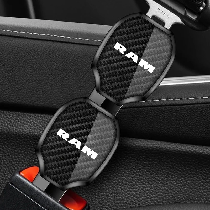Auto Sitz Gürtel Clip Carbon Extender Lock Schnalle Stecker Auto Zubehör innen Für Dodge RAM AVENGER CALIBER CARAVAN CHALLENGER Image