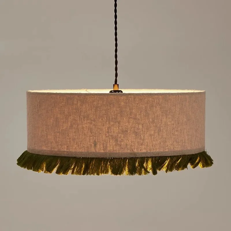Wohnzimmer Schlafzimmer Quasten Hängelampe Japan Tuch Pendelleuchte Vintage Restaurant Shop Kronleuchter für Stimmungslicht Glanz