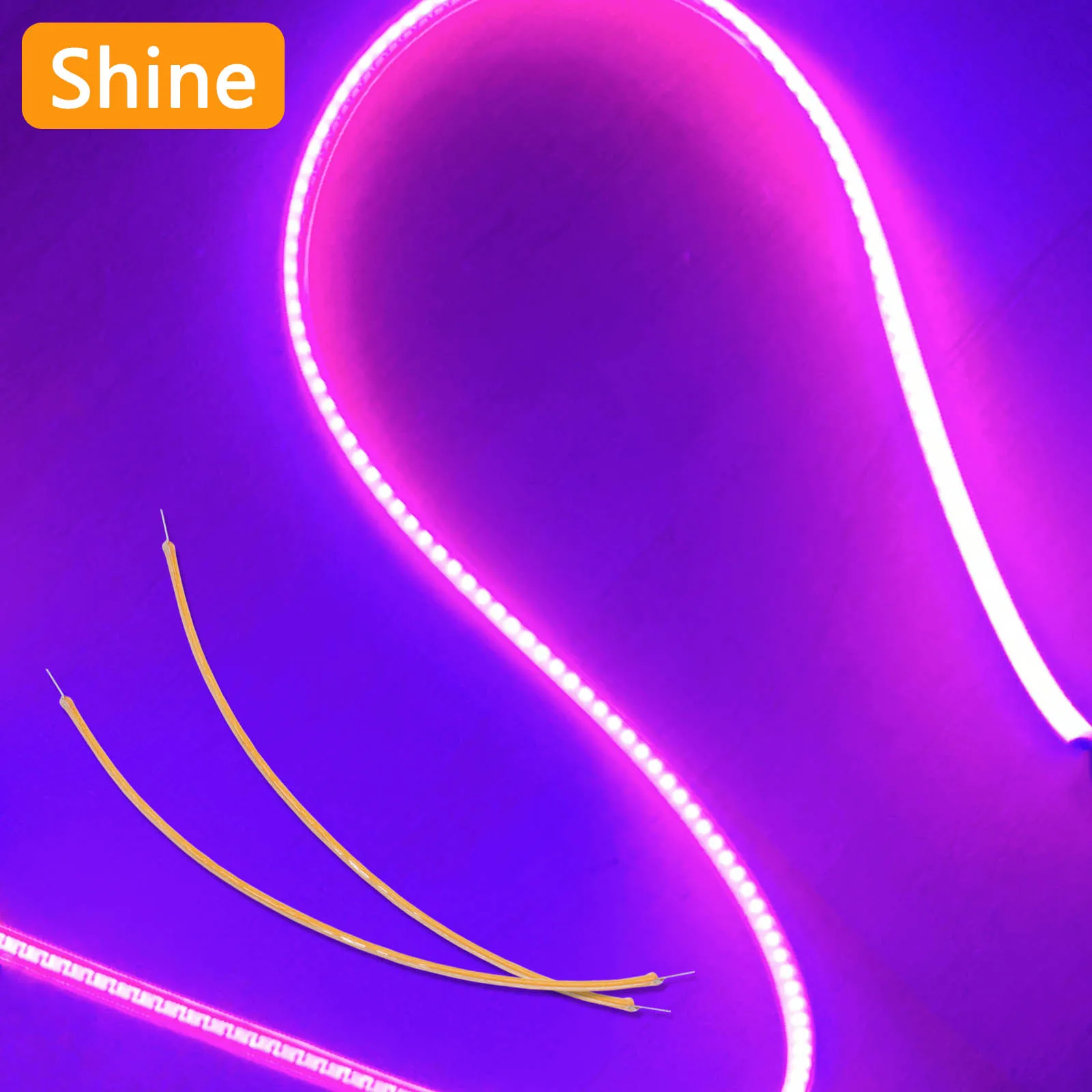 5 Stück 130 mm 255 mm 300 mm 3 V lila flexibles LED-Filament DIY-Beleuchtungsteile dekoratives Atmosphärenlicht Restaurant Café Lila Image