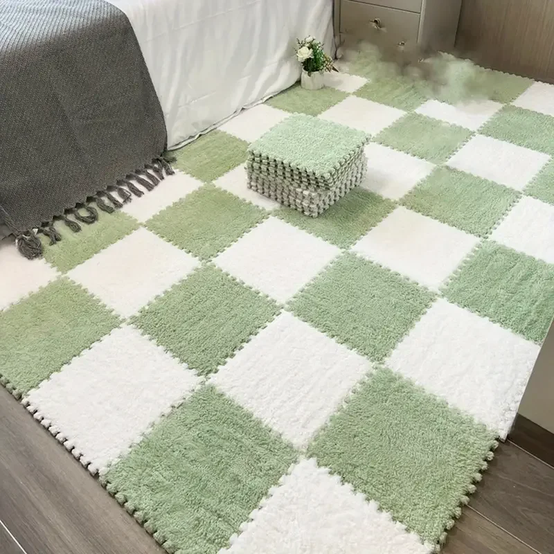 Weiche EVA-Schaum-Puzzle-Spielmatte für Kinder, ineinandergreifende Teppichfliesen, rutschfeste Krabbelmatte, Baby-Bodenteppich für Schlafzimmer und Wohnzimmer Image