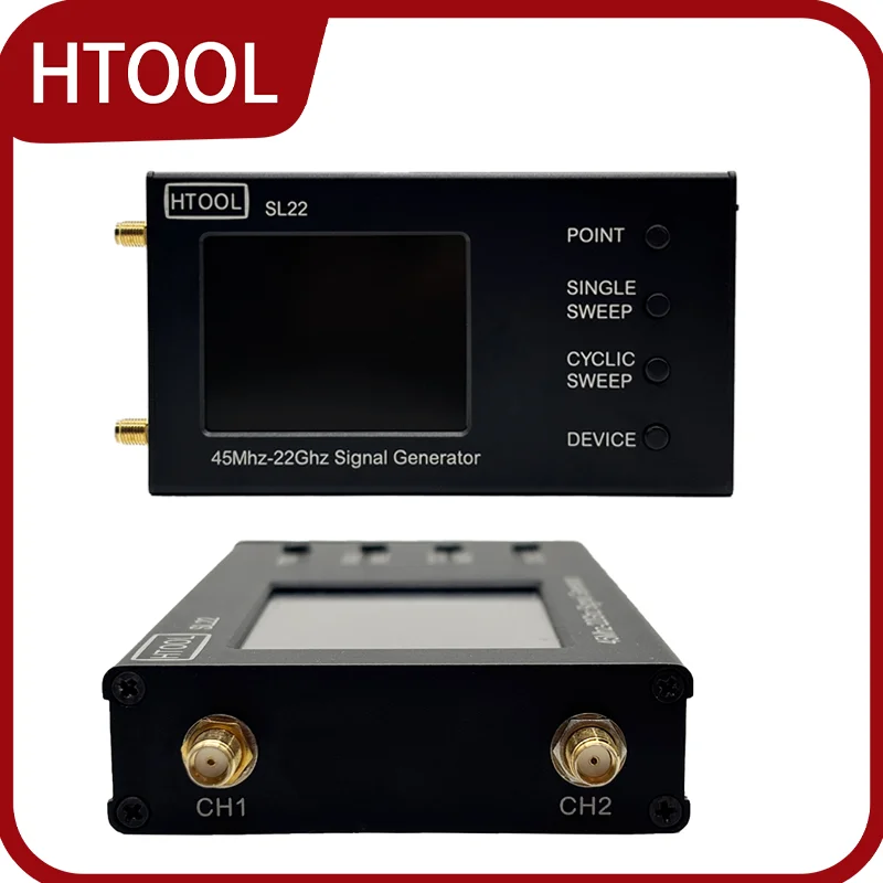 HTOOL-SL22 Signalquellenscanner LMX2820 45 MHz ~ 22 GHz USB Virtuelle serielle Kommunikation kommt Wärmeableitungsfunktion Image