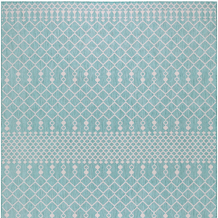 Tulane Trellis Indoor/Outdoor Rug - Charcoal, 8' x 10' - Frontgate