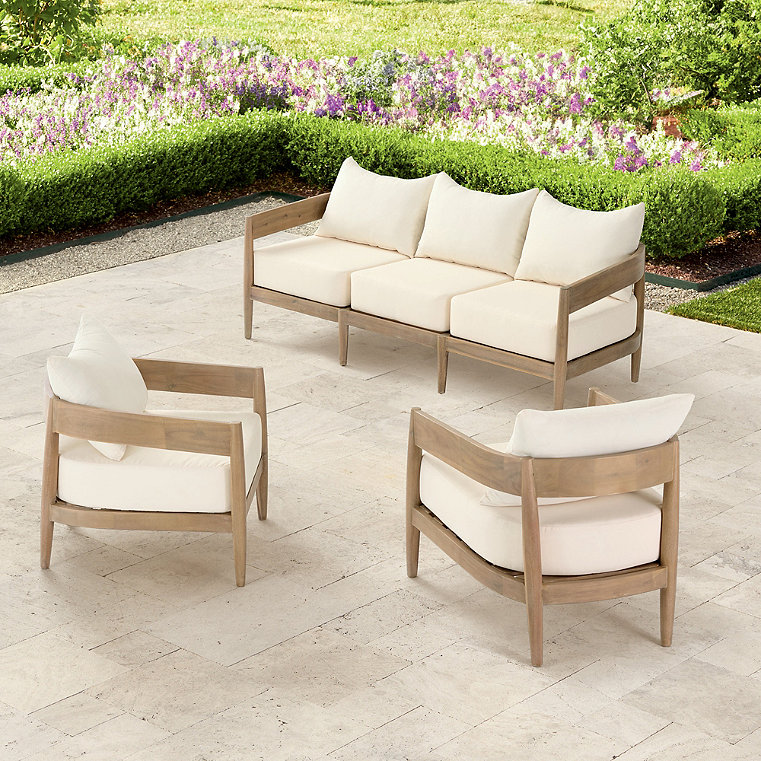 Miramar Outdoor Outdoor Sofa Set - Umber - Grandin Road