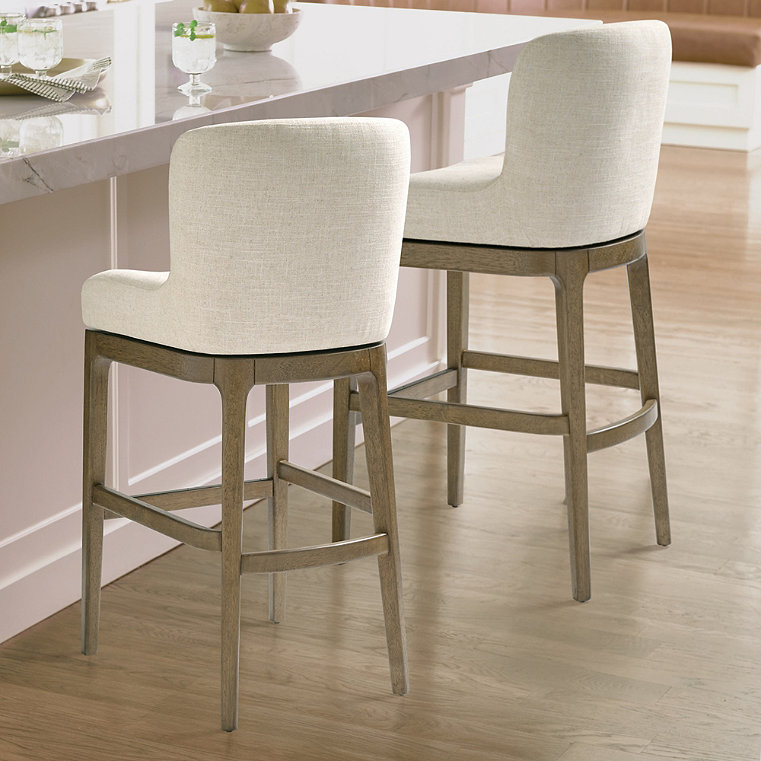 Wendell Swivel Bar & Counter Stool - Counter Height (24-1/4" Seat) - Grandin Road