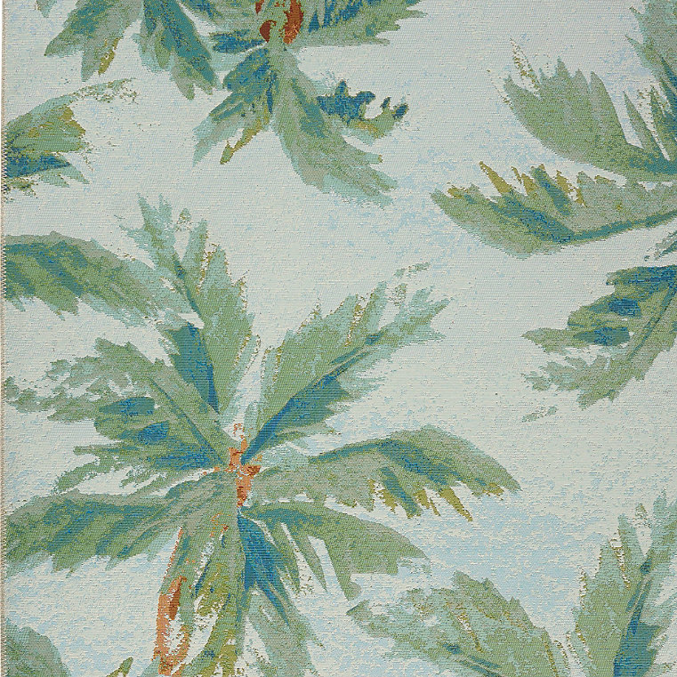 Malibu Outdoor Rug - Blue, 2'5" X 7'8"/Blue - Grandin Road