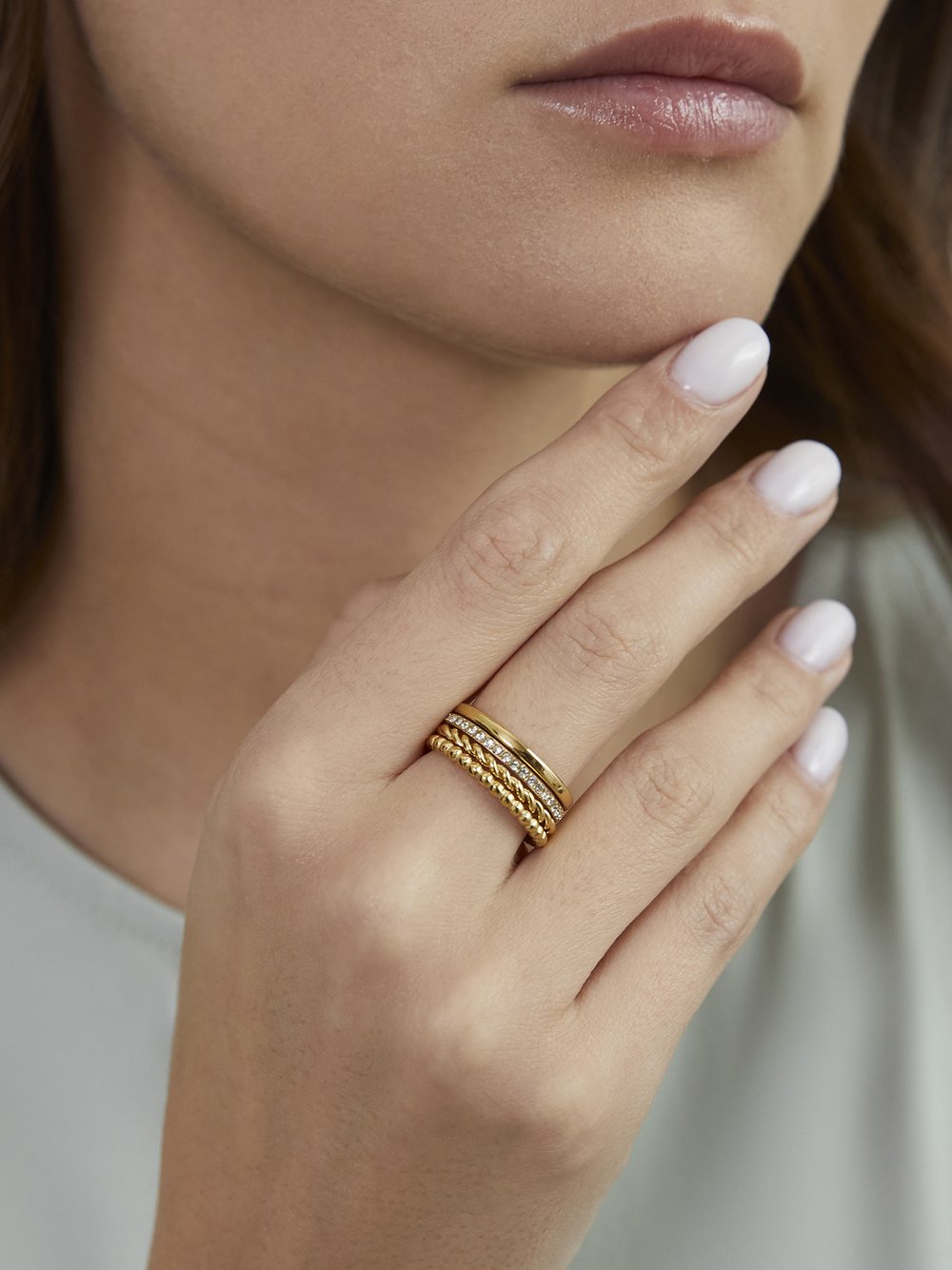 s.Oliver Ring Damen gold, 56 Image