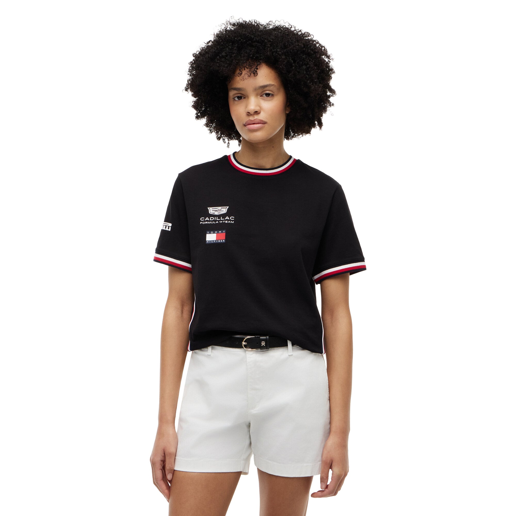 T-shirt réplique de l'équipe Cadillac Tommy Hilfiger - Noir - unisexe Taille: XL
