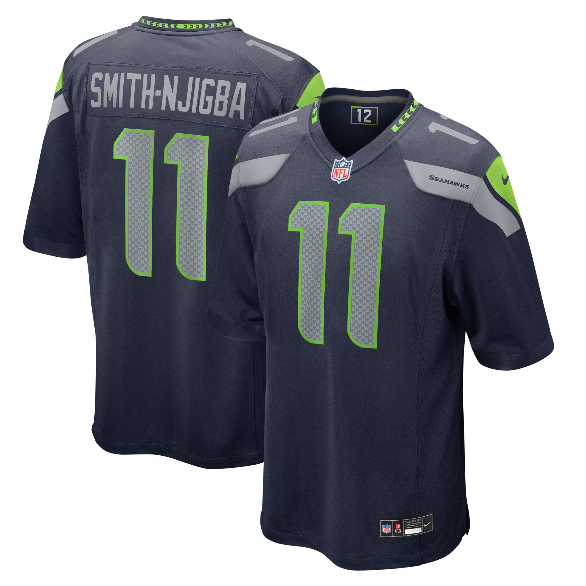 Nike Jaxon Smith-Njigba College Navy Seattle Seahawks Spieltrikot für Herren Image