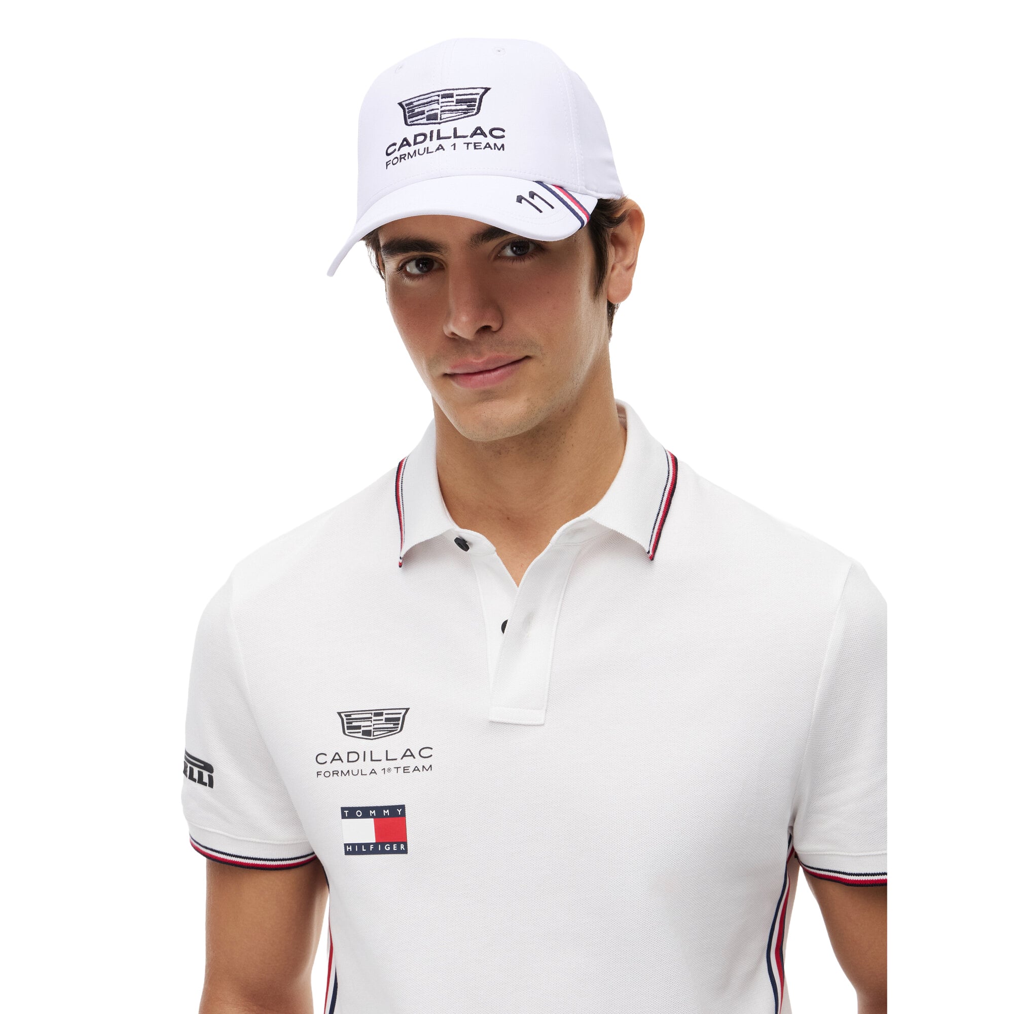 Cadillac Tommy Hilfiger 2026 Sergio Perez Team-Cap – Weiß