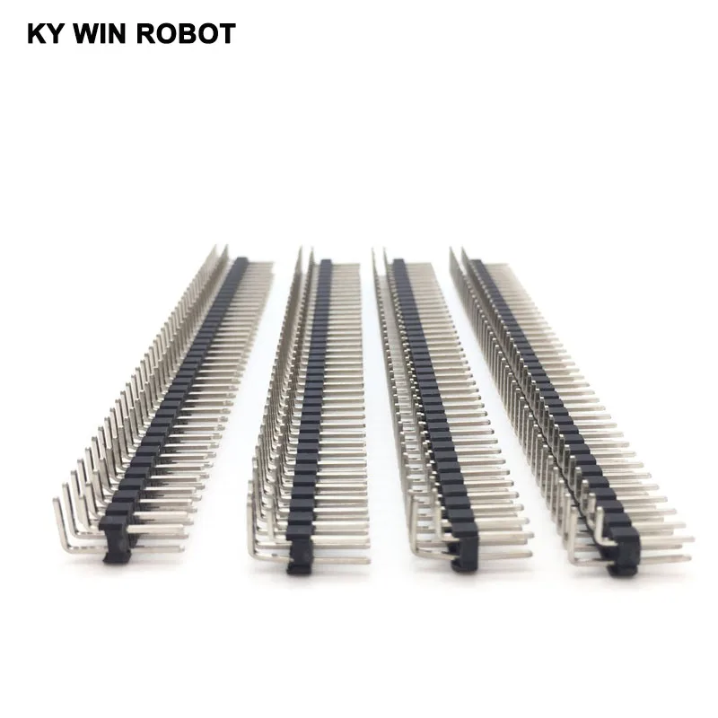 10 teile/los 90 Grad 2,54mm 2X40P Zweireihig Gebogene Nadel Pin Header Stecker Image