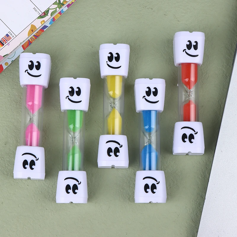 1Pc 2/3-Minuten Kunststoff Timer Sanduhr Kunststoff Kreative Big-Eye Timer Kinder Zähneputzen Sanduhr Küche timer Sand Uhr Image