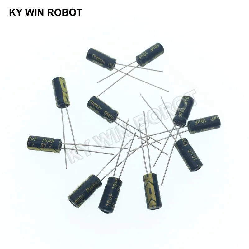 50 teile/los 10 UF 50 V 10mf 105C 5X11mm Aluminium-elektrolytkondensator 50V10UF radial blei 50 stücke Image