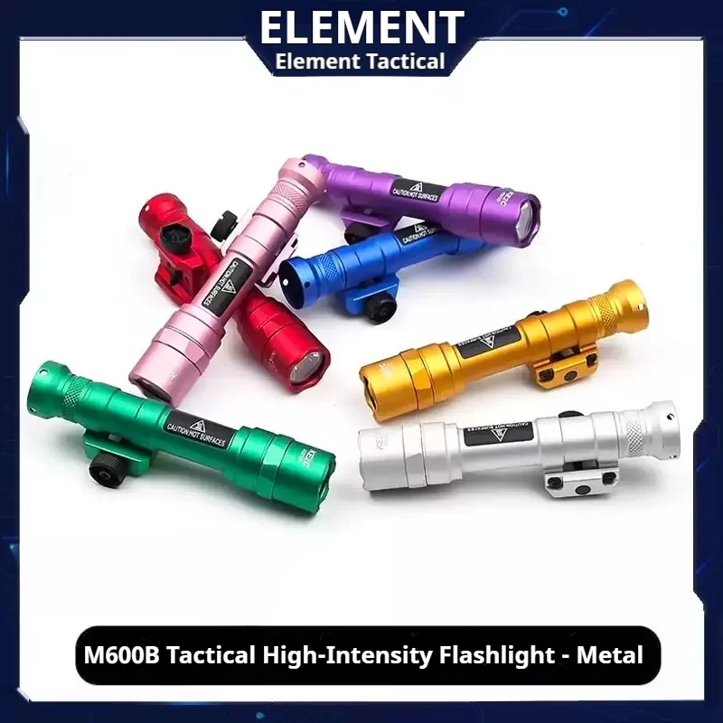 Element M600B Farb-LED-Taschenlampe mit starkem Licht, Metall-Taschenlampe für den Außenbereich, personalisierte Taschenlampe, LED-Taschenlampe mit starkem Licht, taktische Taschenlampe Image