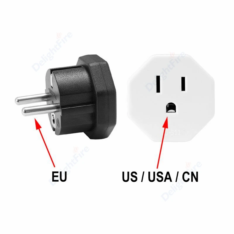 EU-Stecker-Adapter CN US auf EU Reiseadapter Mexiko China Japan Amerikanisch auf europäisch Euro Konverter Adapter Wandsteckdose Image